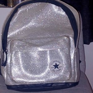 Converse mini backpack glittery